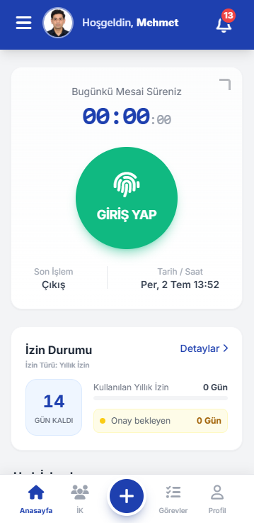 Personix mobil uygulama